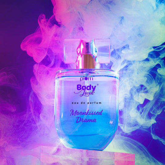 Plum Moonkissed Drama Eau De Parfum (Perfume) by Plum BodyLovin' | Long Lasting | Floral-Musky Fragrance | Supremely Luxurious | Perfect For All Occasions, 50ml Buy at Indicrest