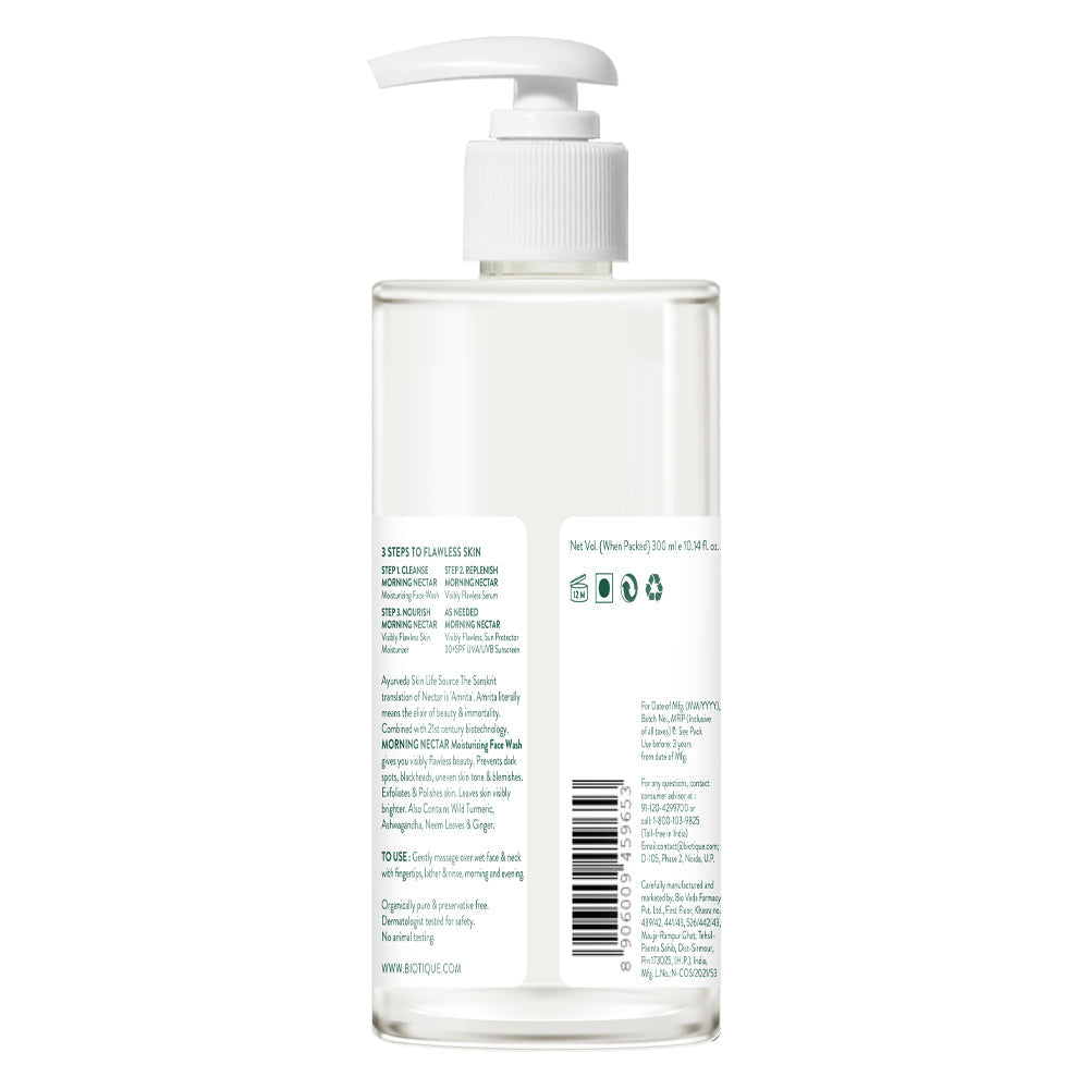 Biotique Morning Nectar Moisturize & Nourish Face Wash, 100ml - Image 5 - Buy from Indicrest