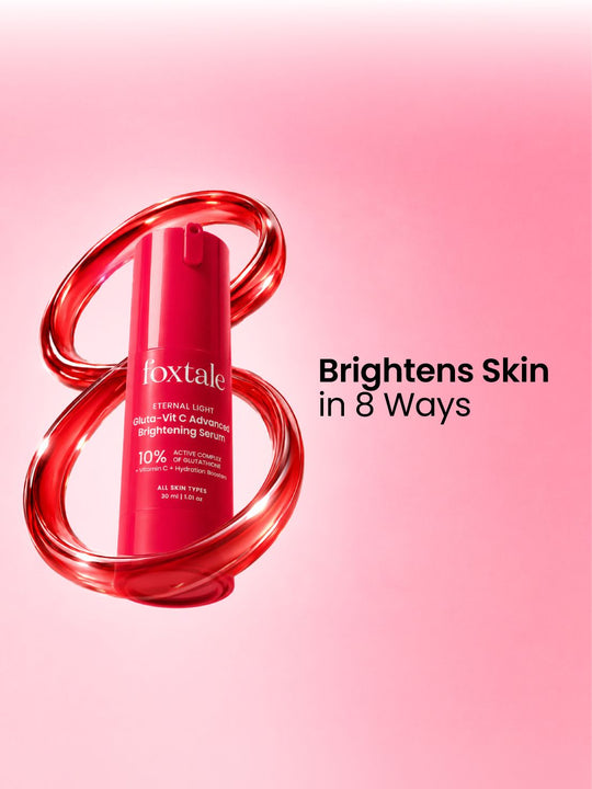 Foxtale 10% Vitamin C-Glutathione Advanced Brightening Serum Improves Dull Skin, Dark Spots & Brightens Skin in 3 Days* | 10 ml - Buy from Indicrest