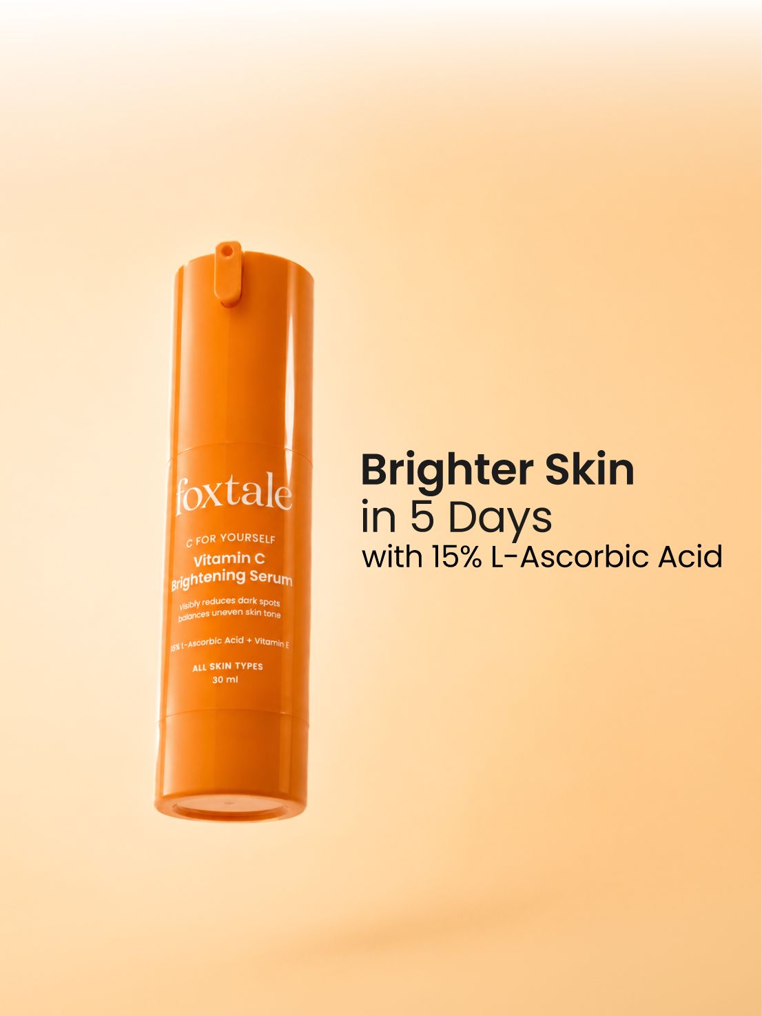 Foxtale Vitamin C Serum 5 days to brighter skin, 33 days to blemish-free skin | 30 ml - Buy from Indicrest