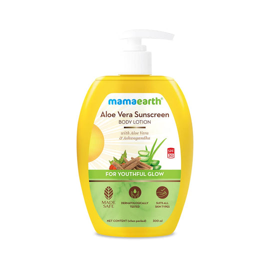 Mamaearth Aloe Vera Sunscreen Body Lotion, 300ml - Indicrest
