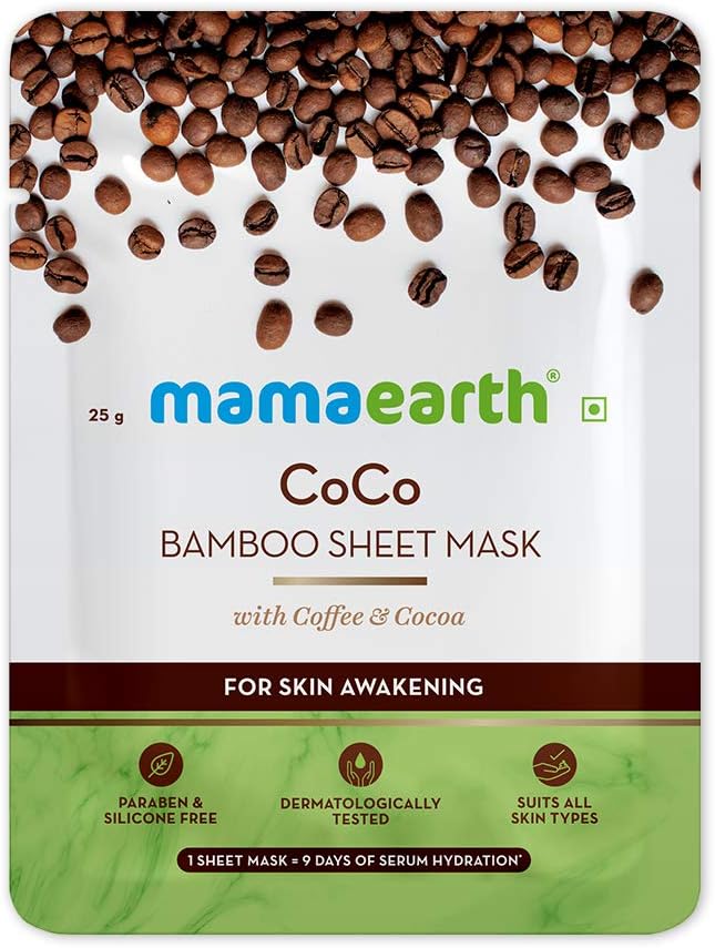 Mamaearth Coco Bamboo Sheet Mask, 25g - Indicrest