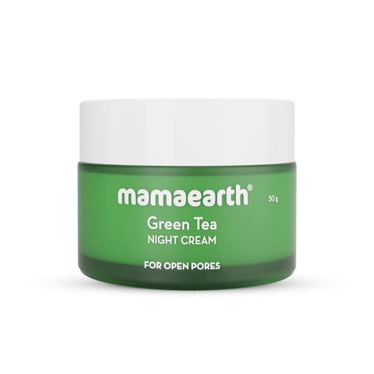 Mamaearth Green Tea Night Cream, 50g - Indicrest Buy at Indicrest