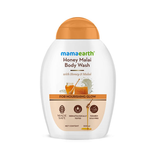 Mamaearth Honey Malai Body Wash, 300ml - Indicrest Buy at Indicrest