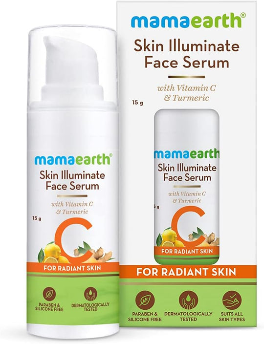 Mamaearth Skin Illuminate Face Serum, 15g - Indicrest