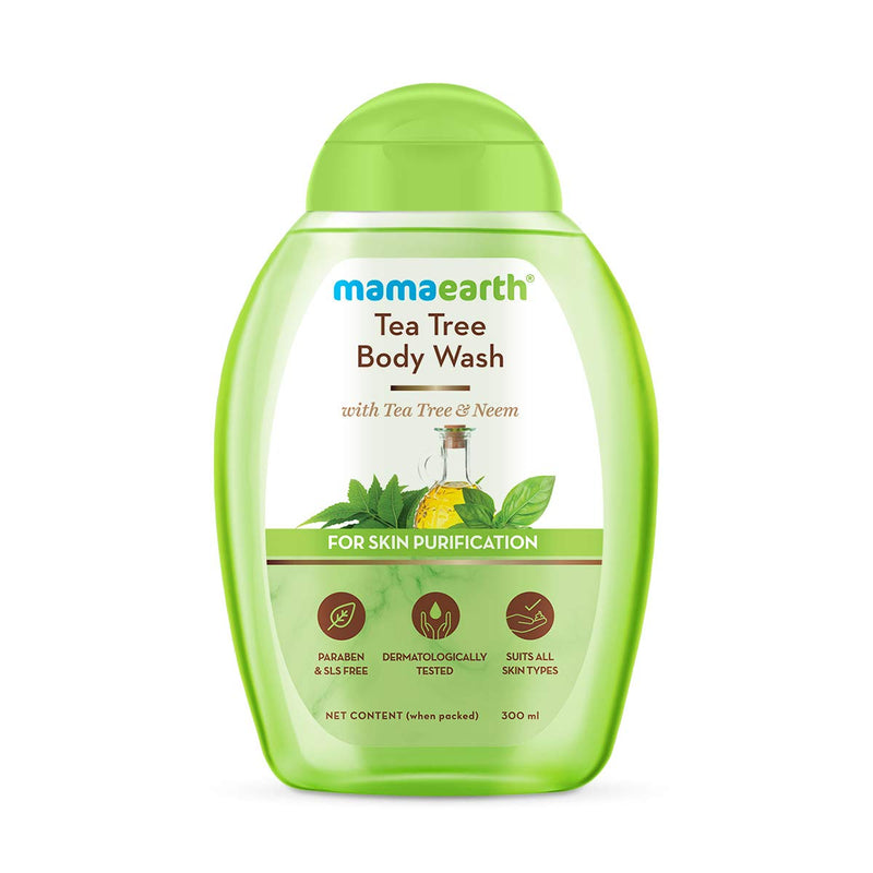 Mamaearth Tea Tree Body Wash, 300ml - Indicrest Buy at Indicrest