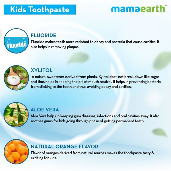 Mamaearth Kids Toothpaste - Safe Sulfate Free Formula