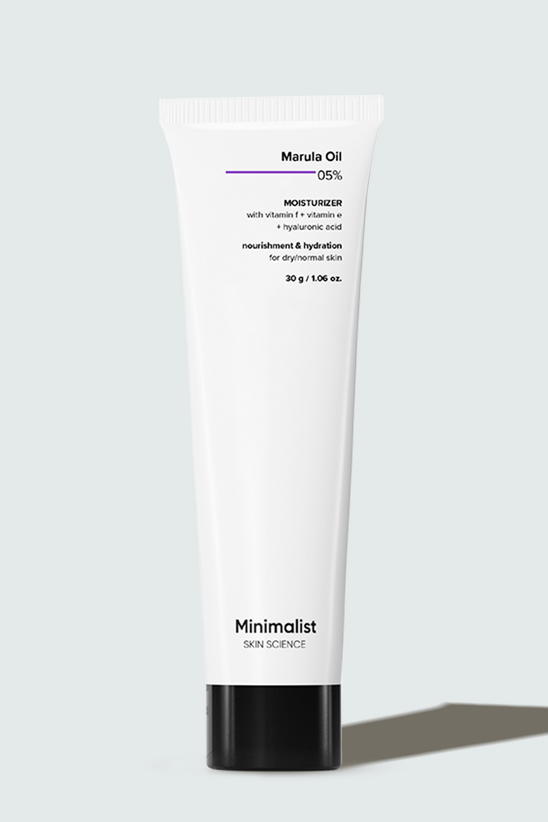 Minimalist Marula Oil 5% Face Moisturizer For Deep &amp; Intense Moisturization. Treats Dryness, Roughness and Flakiness, 30g - Buy from Indicrest
