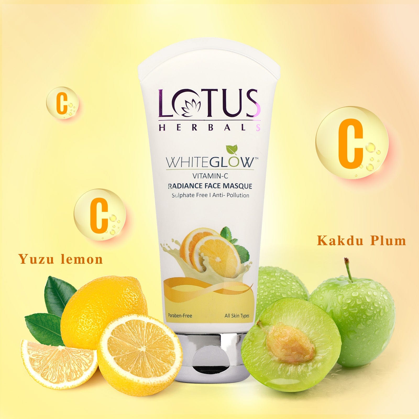 Lotus Herbals WhiteGlow Vitamin-C Radiance Masque, 100g
