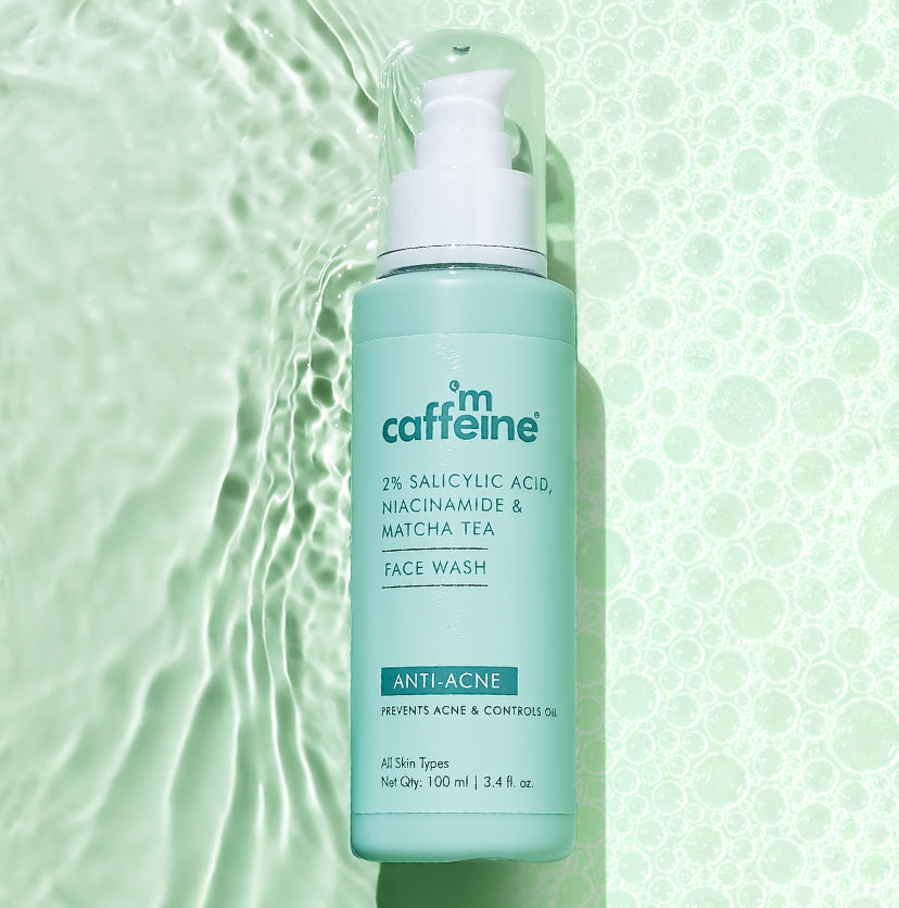 Mcaffeine 2% Salicylic Acid Niacinamide & Matcha Tea Face Wash, 100ml - Buy from Indicrest