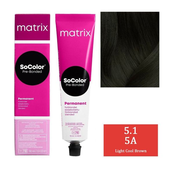 Matrix SoColor professional light cool brown hair color