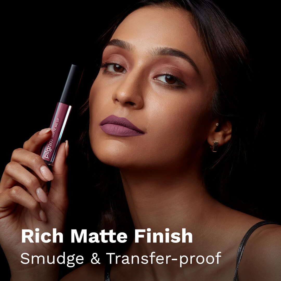 pilgrim matte me up liquid lipstick mauve desire 06   Image 3   Buy from Indicrest