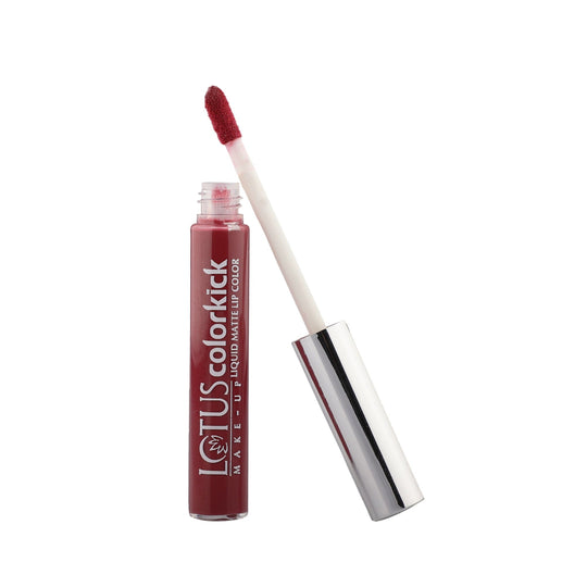 Lotus Herbals Colorkick Liquid Matte LipColor, CLM04, 6g