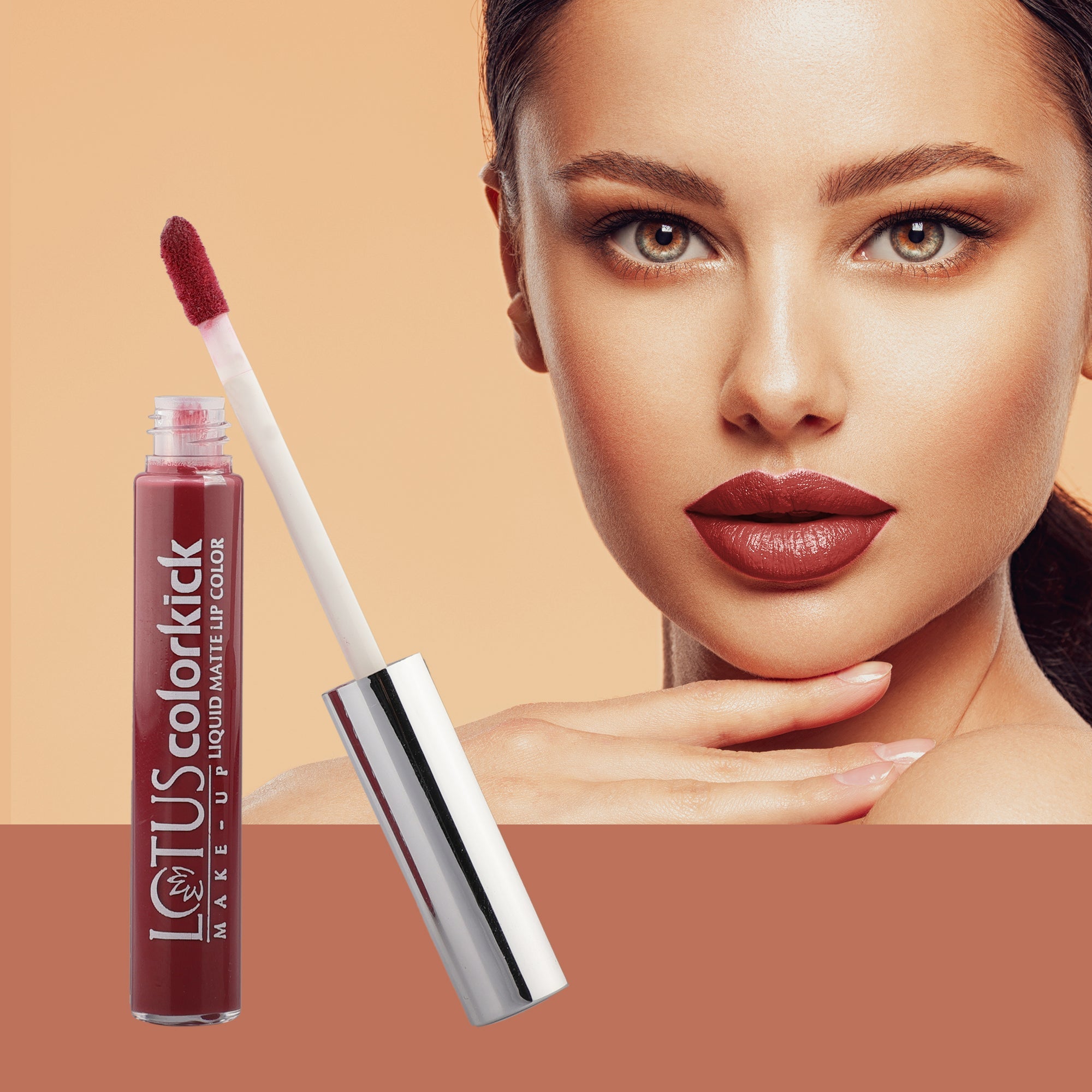 Lotus Herbals Colorkick Liquid Matte LipColor, CLM12, 6g