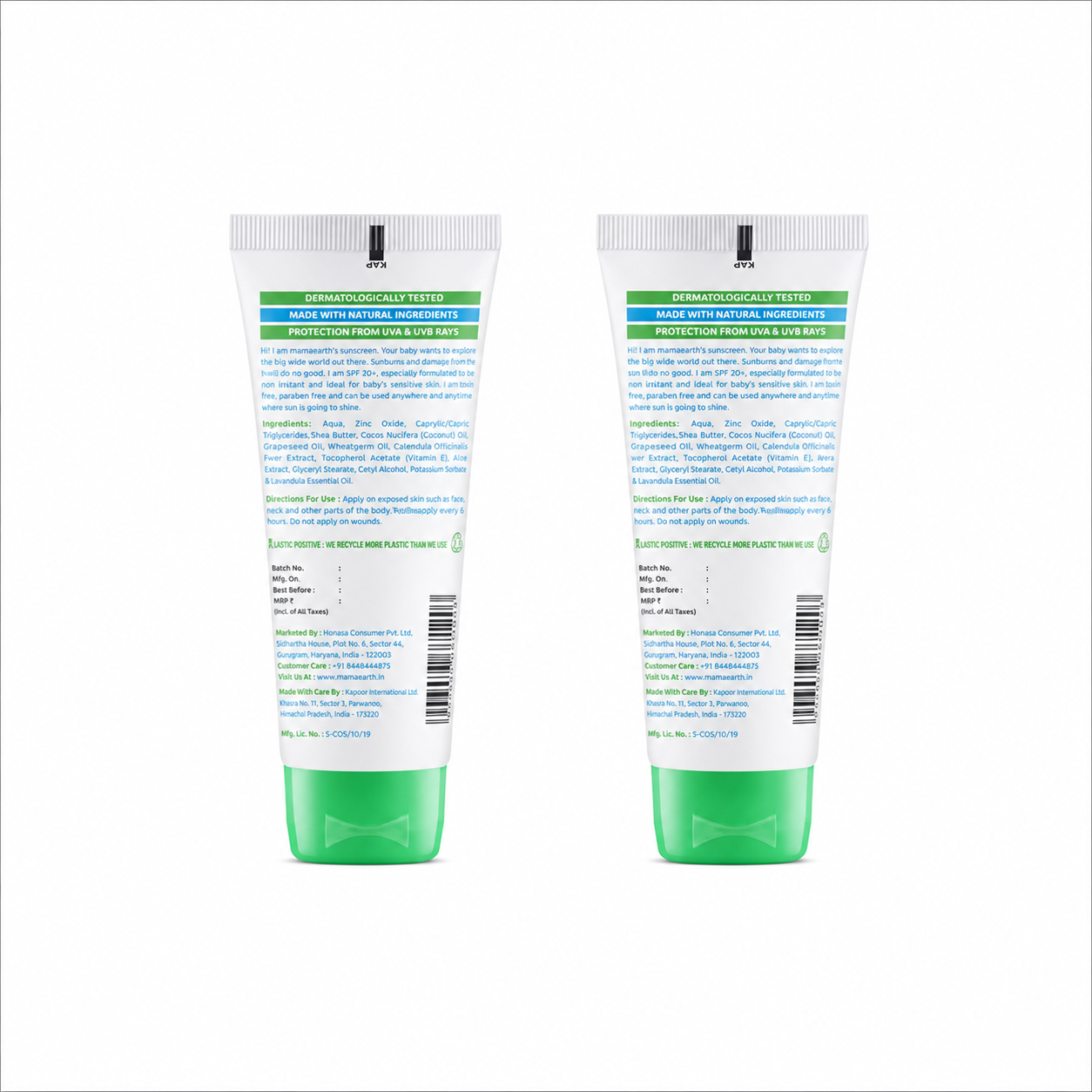 Mamaearth Mineral Based Sunscreen, Pack of 2 X 50ml - Image 2 - Buy from Indicrest