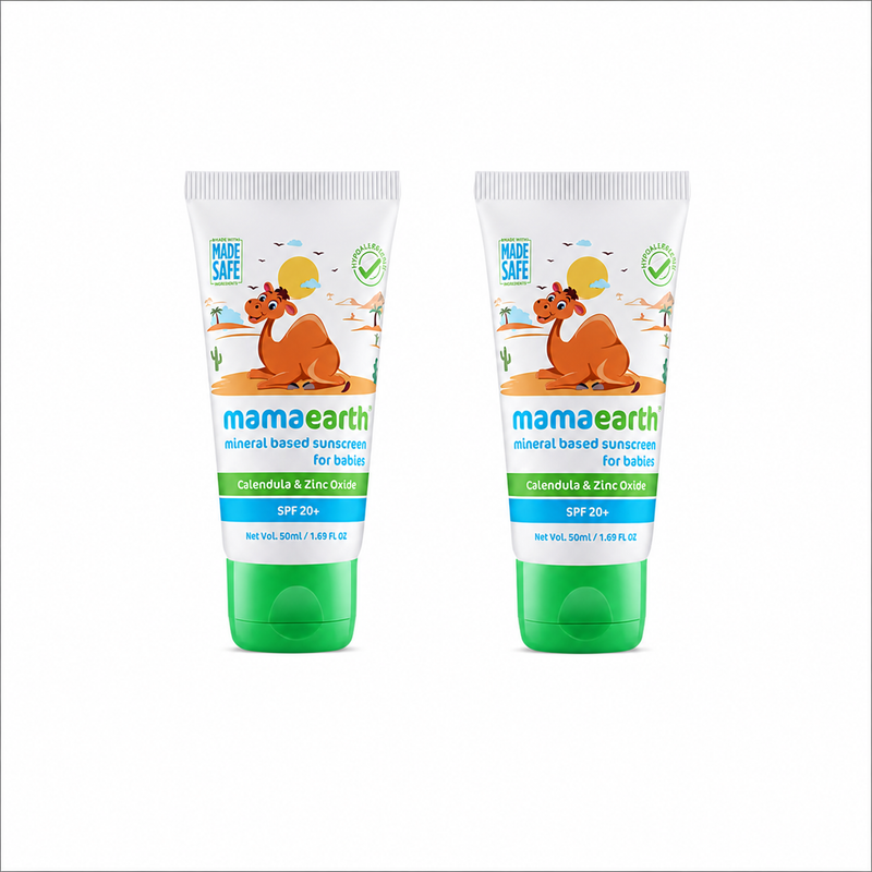 Mamaearth Mineral Based Sunscreen, Pack of 2 X 50ml - Buy from Indicrest