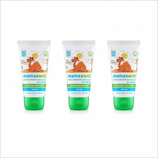 Mamaearth Mineral Based Sunscreen, Pack of 3 X 50ml - Buy from Indicrest