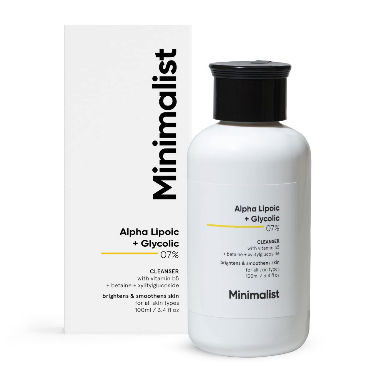 Minimalist Alpha Lipoic + Glycolic 07% Cleanser - Indicrest