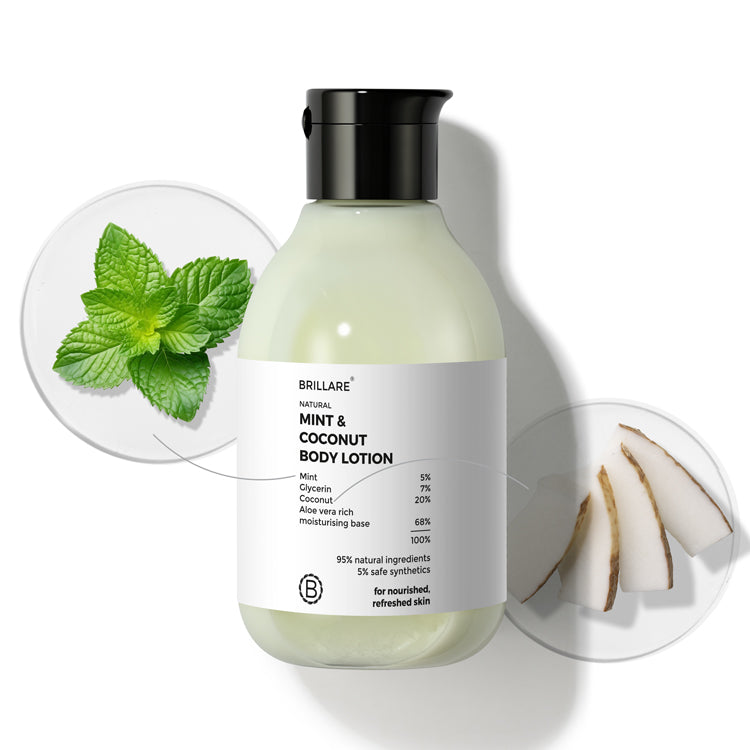 Brillare Mint & Coconut Body Lotion, 200ml - Buy from Indicrest