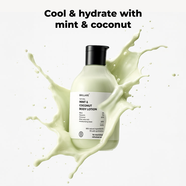 Brillare Mint & Coconut Body Lotion, 200ml - Image 2 - Buy from Indicrest