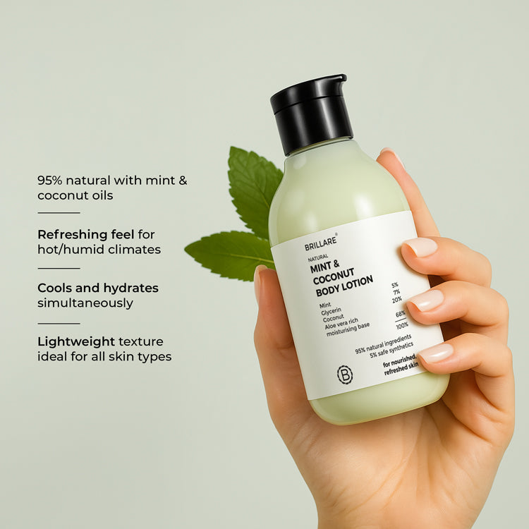 Brillare Mint & Coconut Body Lotion, 200ml - Image 4 - Buy from Indicrest