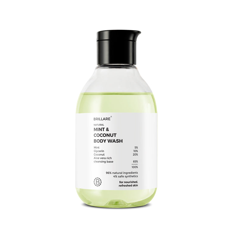 Brillare Mint & Coconut Body Wash, 200ml - Image 6 - Buy from Indicrest