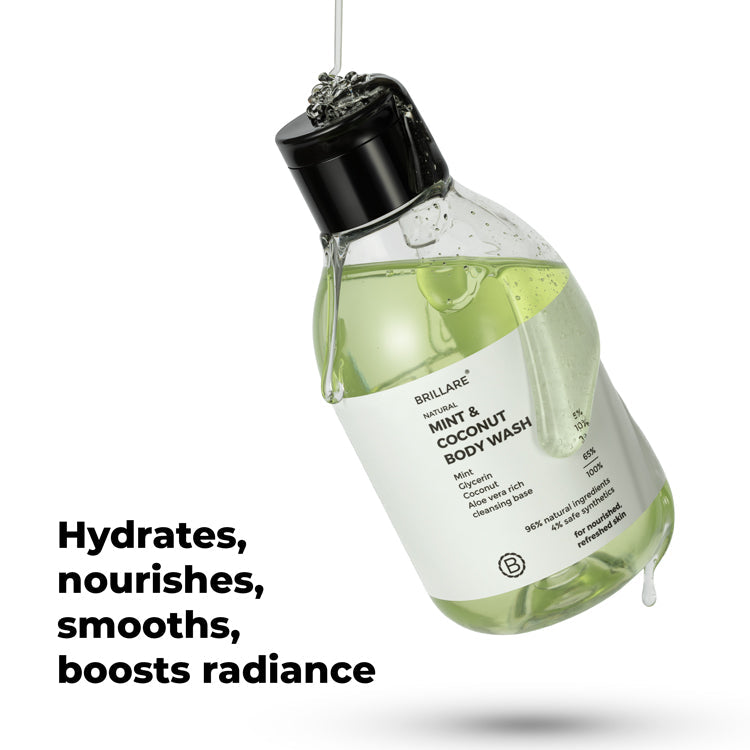 Brillare Mint & Coconut Body Wash, 200ml - Image 2 - Buy from Indicrest