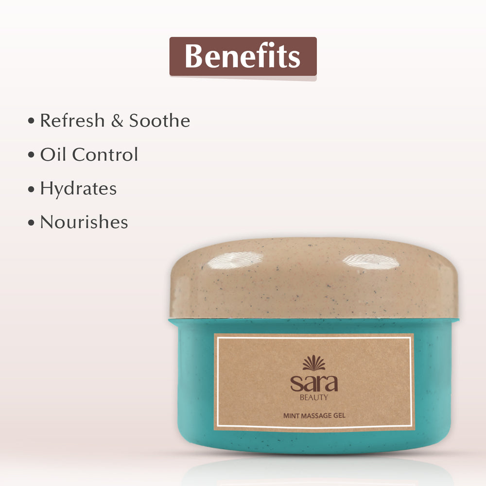 Sara Mint Massage Gel, 400g - Image 2 - Buy from Indicrest