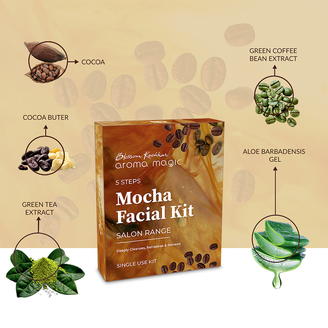 Aroma Magic Mocha Skin Rejuvenation Facial Kit For Dull & Dry Skin, 180g - Image 3 - Buy from Indicrest