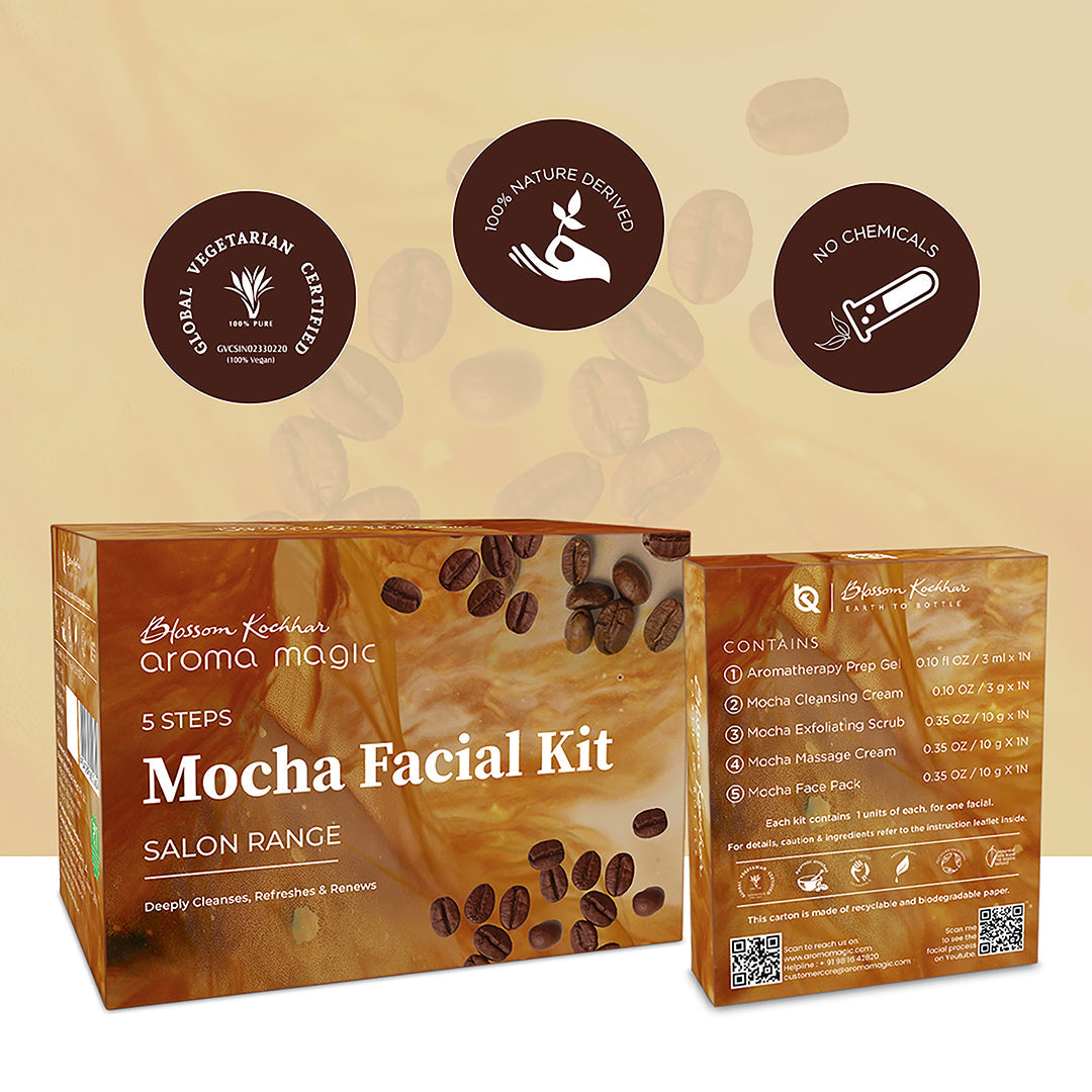 Aroma Magic Mocha Skin Rejuvenation Facial Kit For Dull & Dry Skin, 180g - Image 4 - Buy from Indicrest