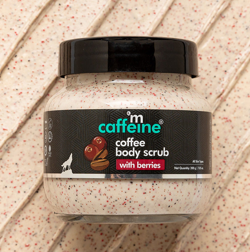 Mcaffeine Moisturizing & Creamy Coffee Body Scrub with Berries, 200g - Buy from Indicrest