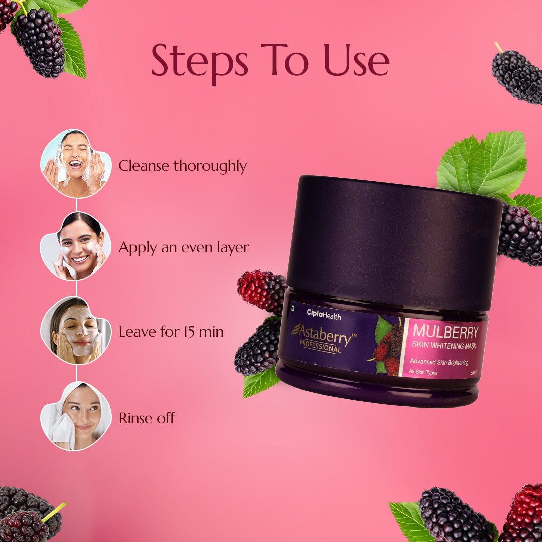 Astaberry Astaberry Professional Mulberry Skin Whitening Mask - Image 6 - Buy from Indicrest