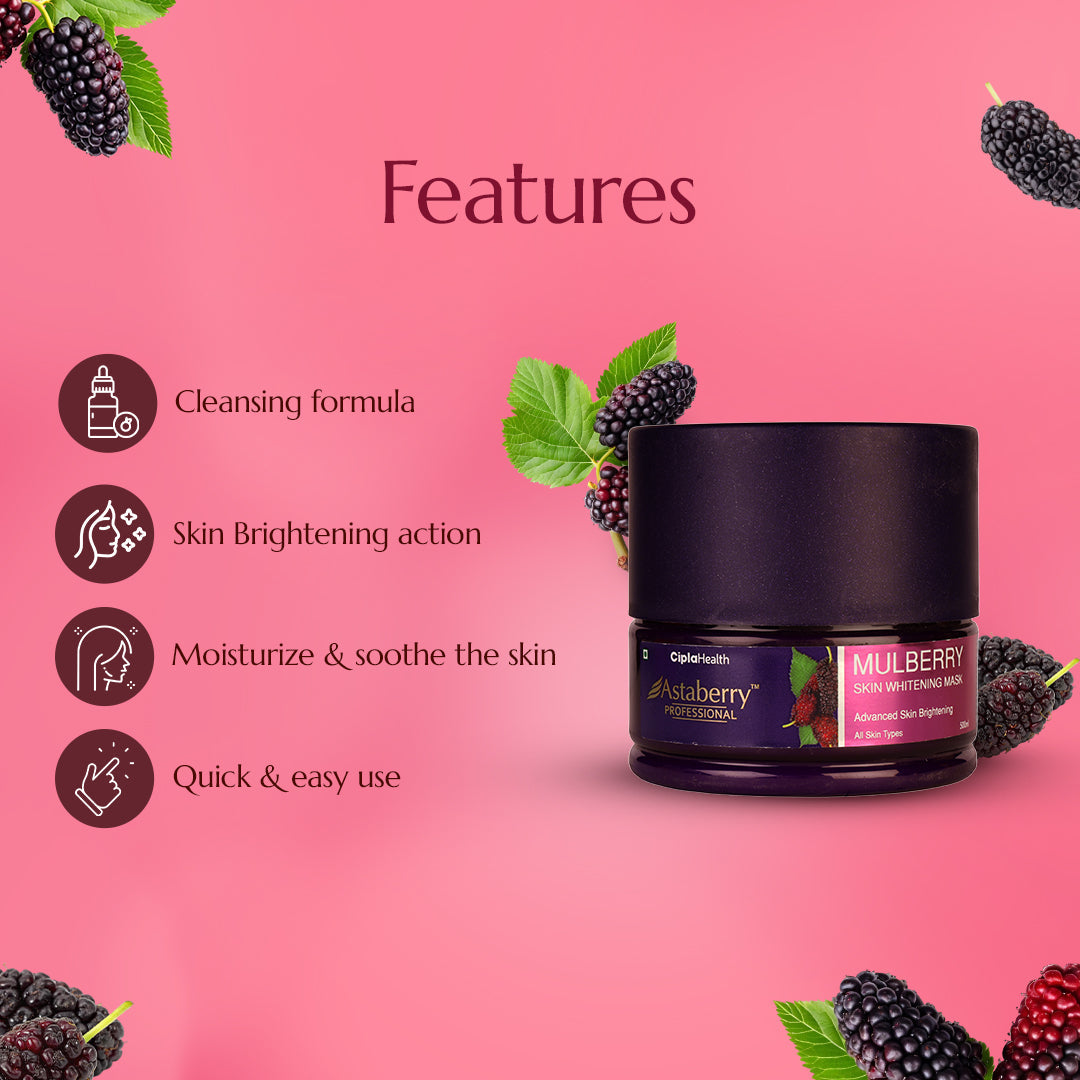 Astaberry Astaberry Professional Mulberry Skin Whitening Mask - Image 7 - Buy from Indicrest
