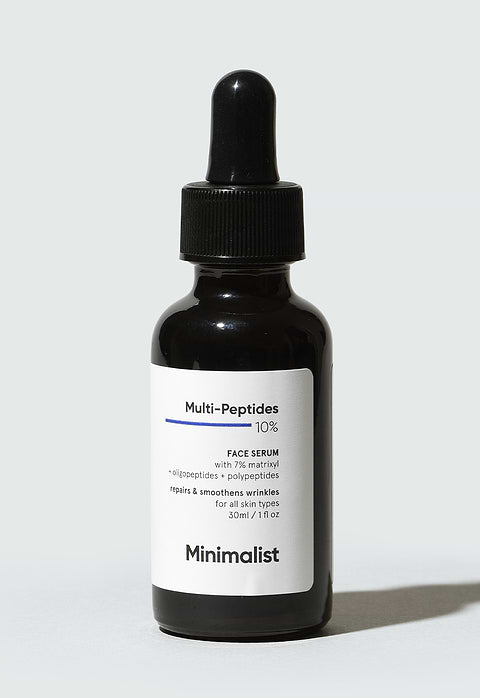Minimalist Multi-Peptides 10% Face Serum For  Firmer, Younger Looking Skin, 30ml - Buy from Indicrest