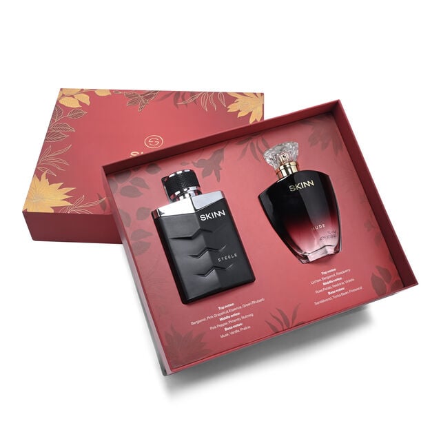 Skinn by Titan Gift Set for Men & Women, 100ml x 2 - Buy from Indicrest