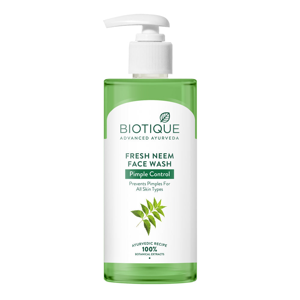 Biotique Fresh Neem Pimple Control Face Wash, 150ml - Image 7 - Buy from Indicrest