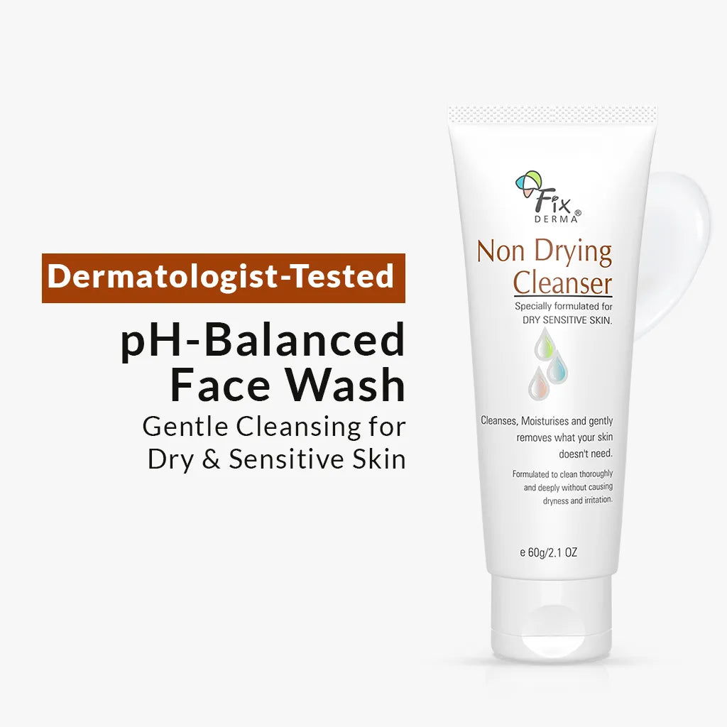 Fixderma Non-Drying Cleanser - Face wash for Dry Skin | A pH-Balanced Solution for Gentle yet Effective Cleansing, 60g - Image 7 - Buy from Indicrest