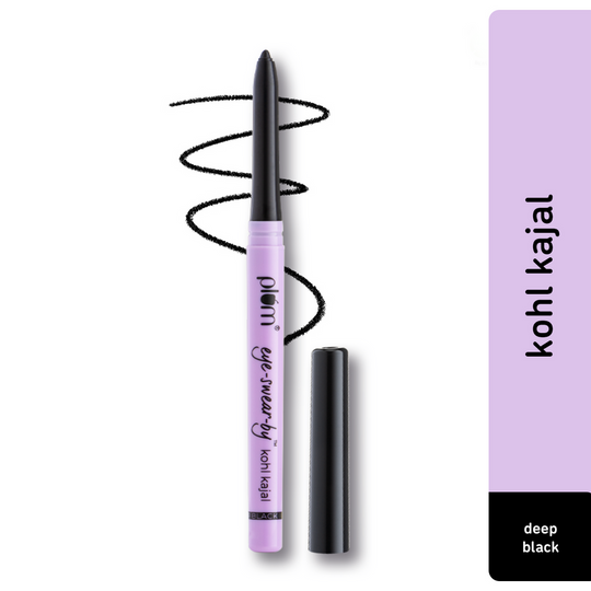 Plum Eye-Swear-By Kohl Kajal - Deep Black Creamy Smooth | Smudge-Proof | 12hr Stay Buy at Indicrest