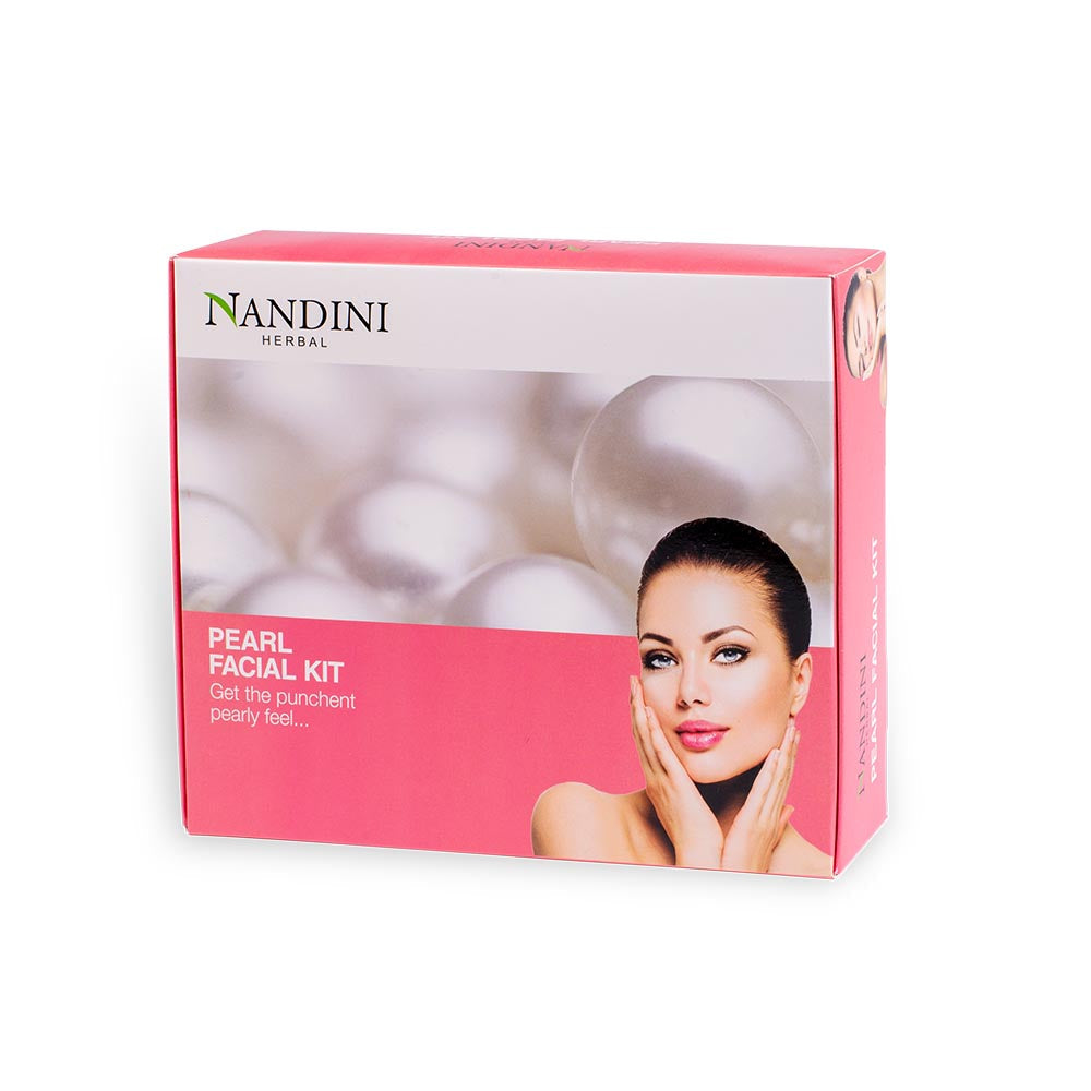 Nandini Herbal Pearl Facial Kit Glow Pack (210g) - Indicrest