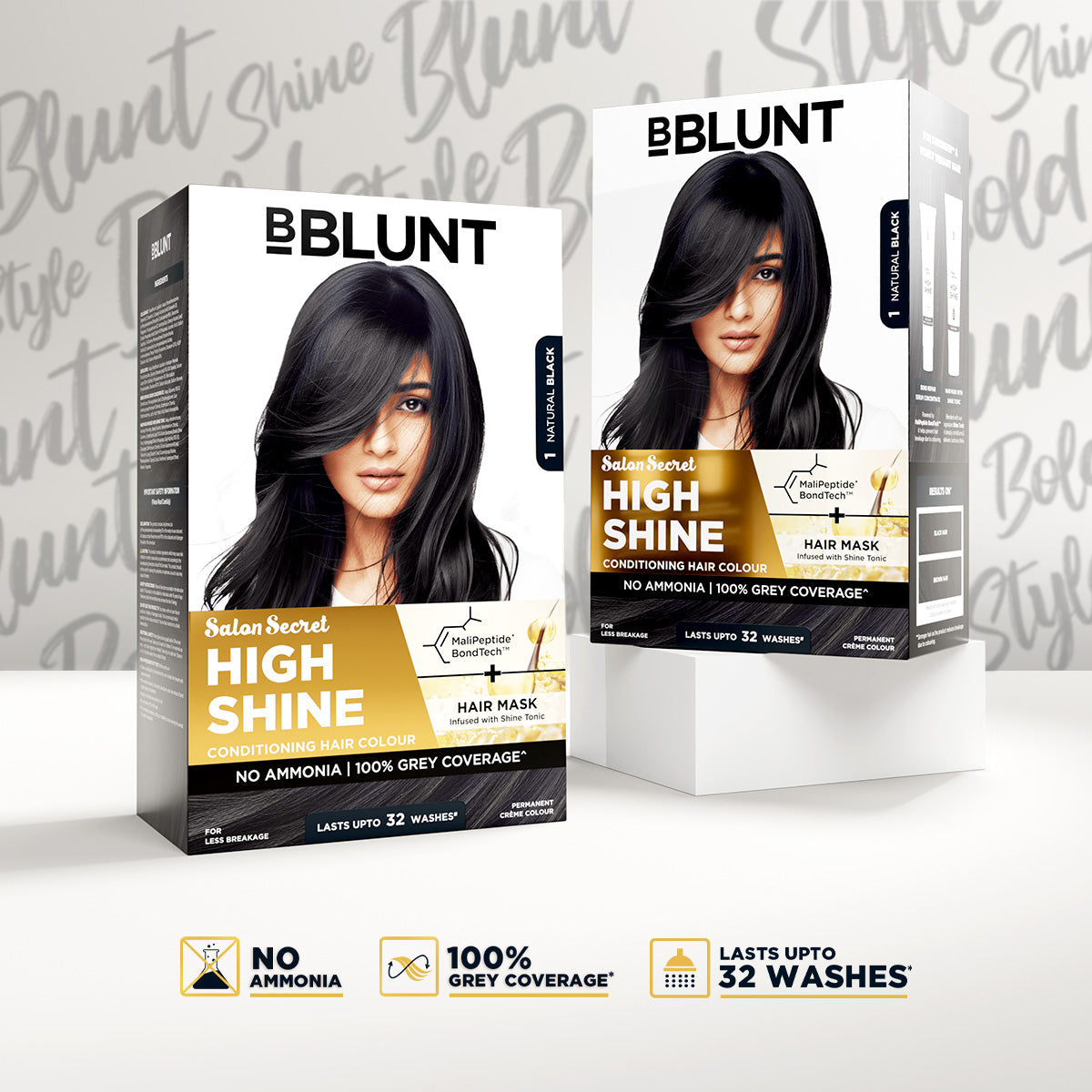 Bblunt High Shine Conditioning Hair Colour Pack of 2, Coffee Natural Brown Shade 4.31 Pack of 2 - Image 2 - Buy from Indicrest