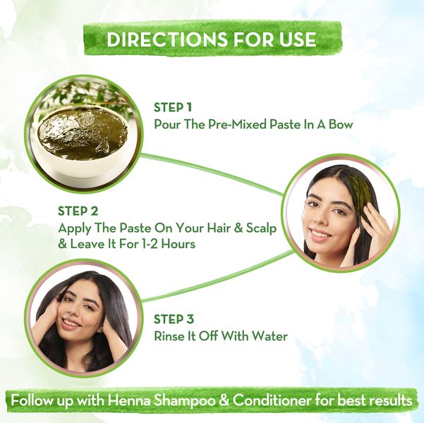 Natural Hair Color Solution with Henna and Coffee Extracts