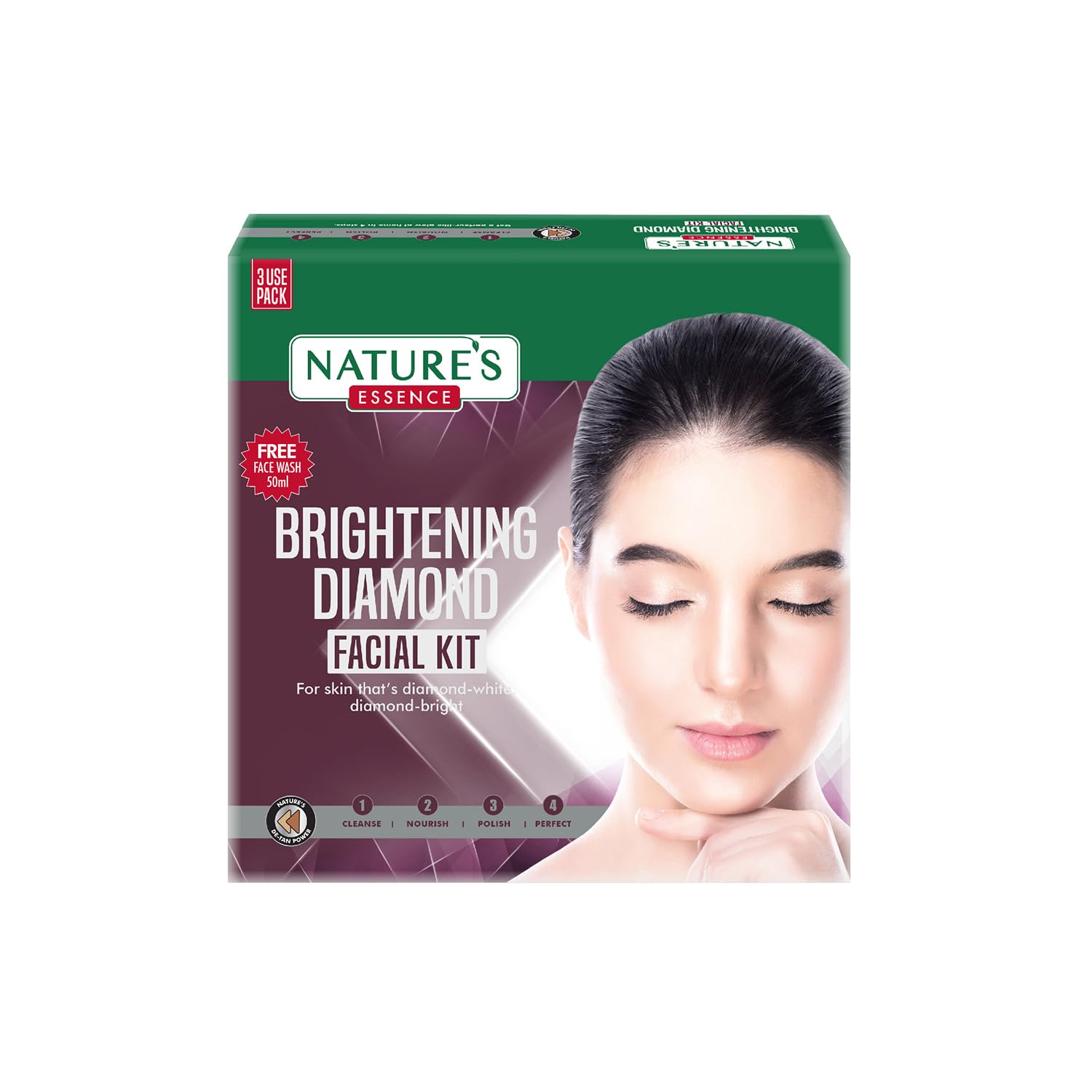 Nature's Essence Brightening Diamond Facial Kit, 552g - Indicrest
