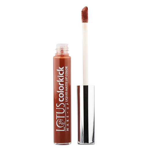 Lotus Herbals Colorkick Liquid Matte LipColor, CLM06, 6g