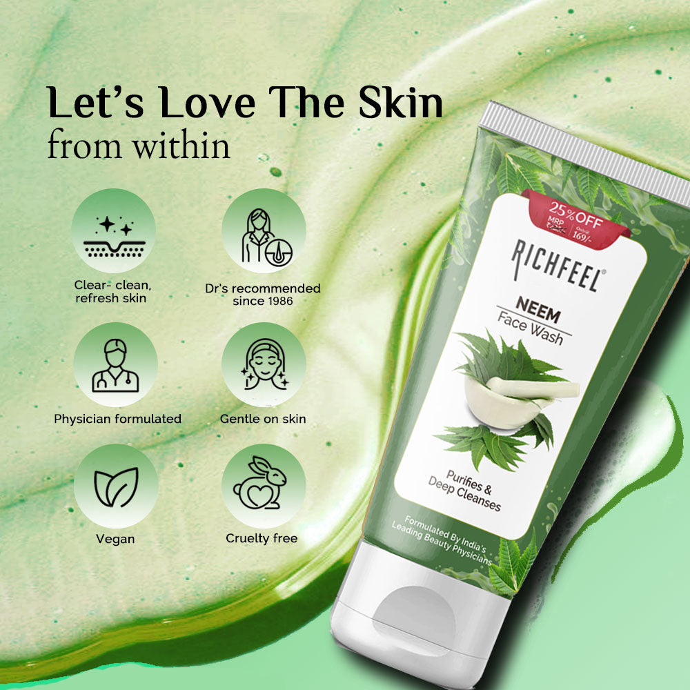 Richfeell Neem Face Wash 100g - Image 4 - Buy from Indicrest