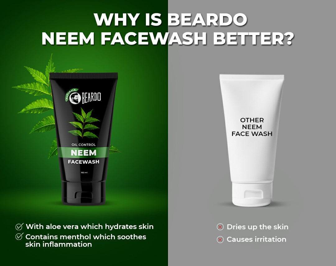 Beardo Neem Facewash for Men, 100ml - Image 5 - Buy from Indicrest
