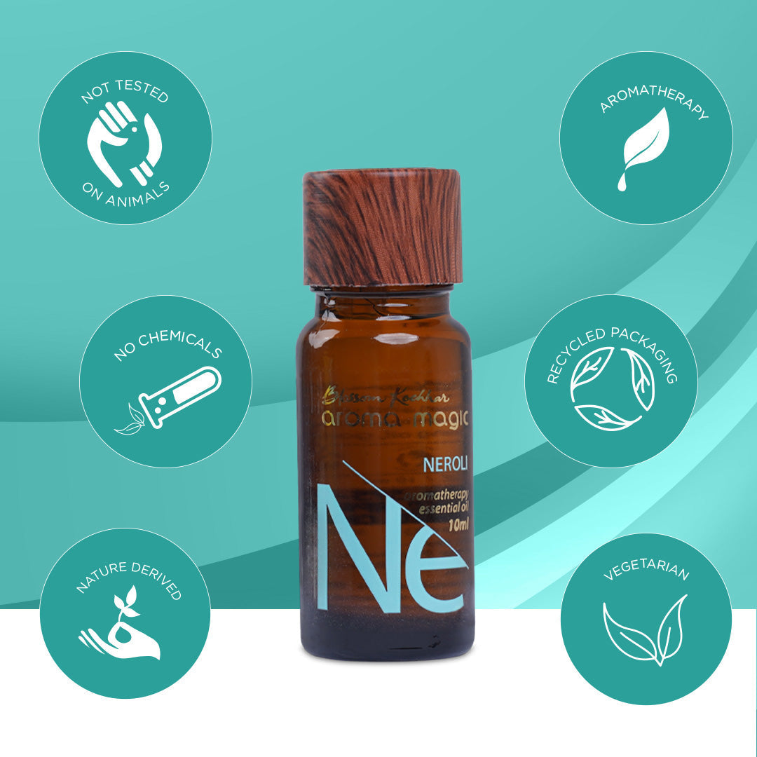 Aroma Magic Neroli Essential Oil For Dry Skin - Uplifts Mood & Relieves Anxiety, 10ml - Image 6 - Buy from Indicrest