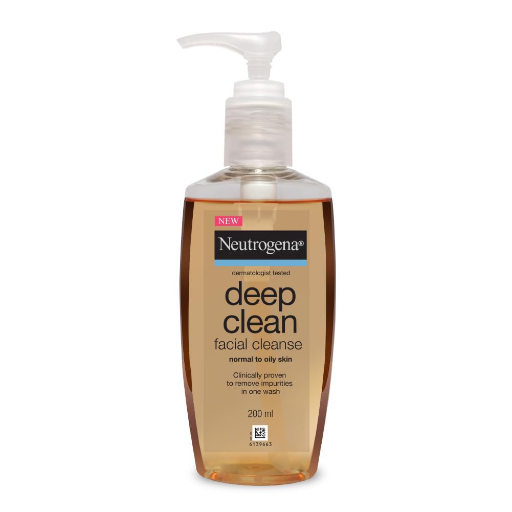Neutrogena Deep Clean Facial Cleanser, 200ml - Indicrest