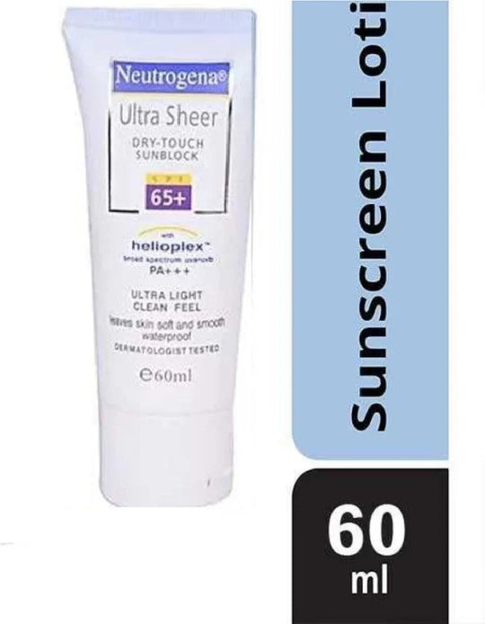 Neutrogena Ultra Sheer Dry Touch Block SPF65+, 60ml - Indicrest Buy at Indicrest