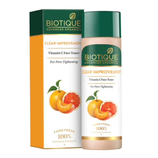 Biotique Clear Improvement Vitamin C Face Toner, 120ml - Buy from Indicrest