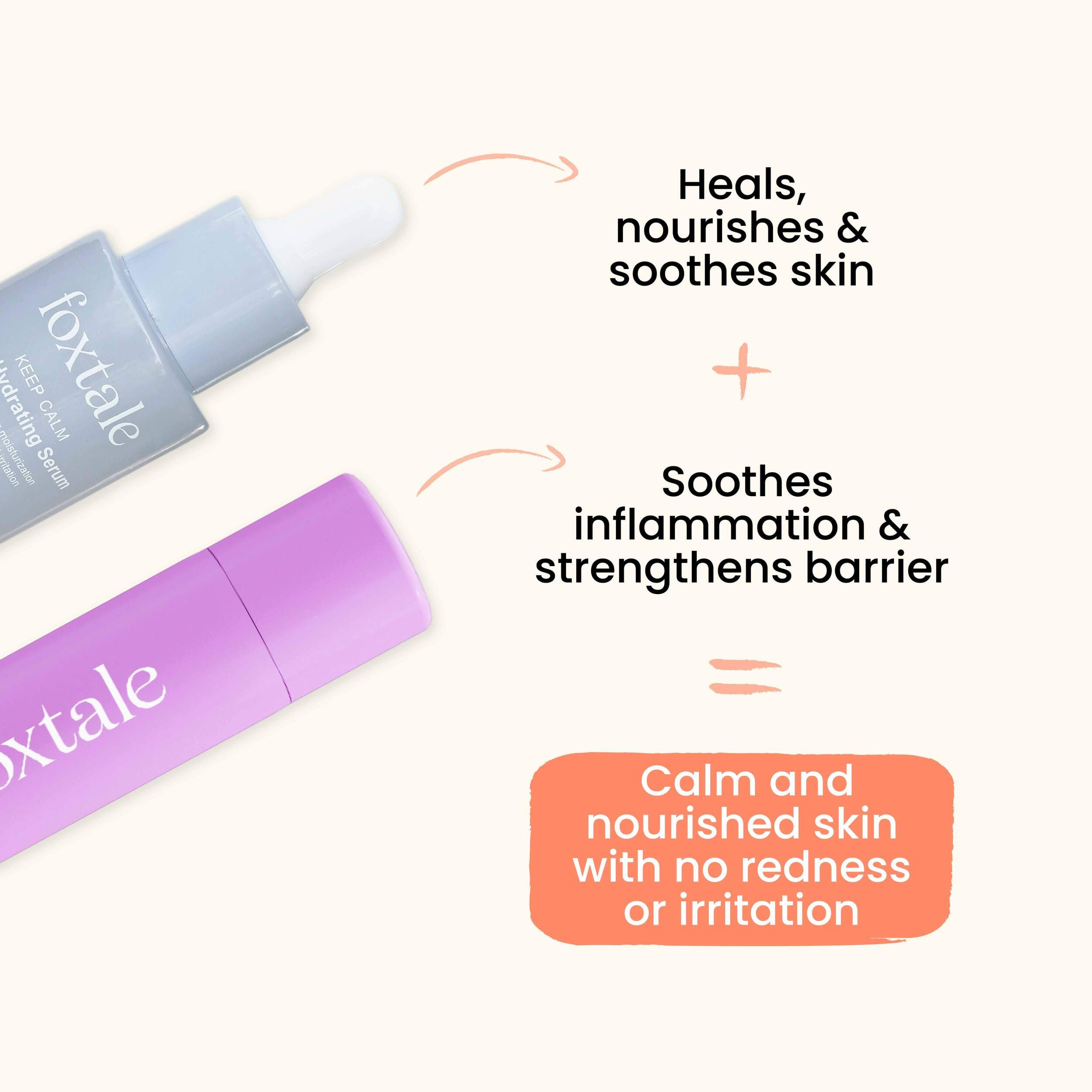 Foxtale Intense Moisture Lock Hydrating Serum with Hyaluronic Acid + Hydrating Moisturizer with Ceramide - Image 2 - Buy from Indicrest